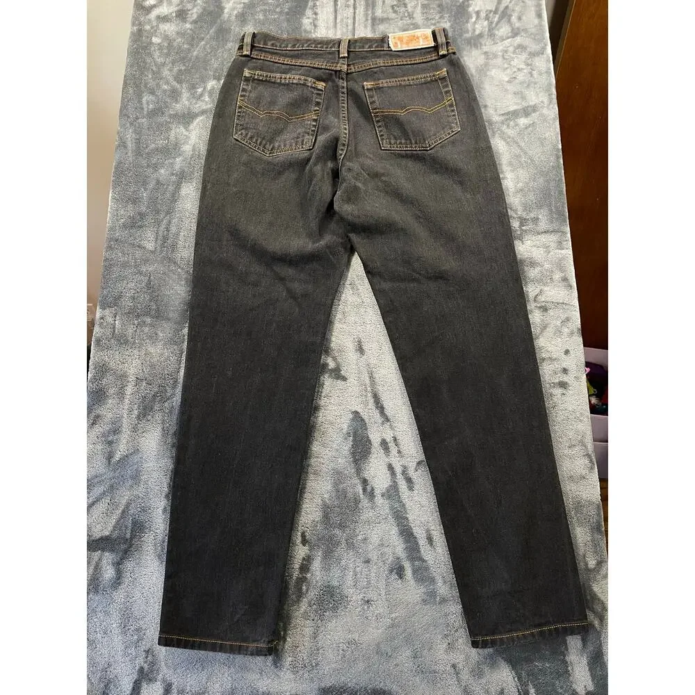Vintage 90s Todd Oldham Eazy Jeans Dark Wash Relaxed Straight Leg 32x32 EUC